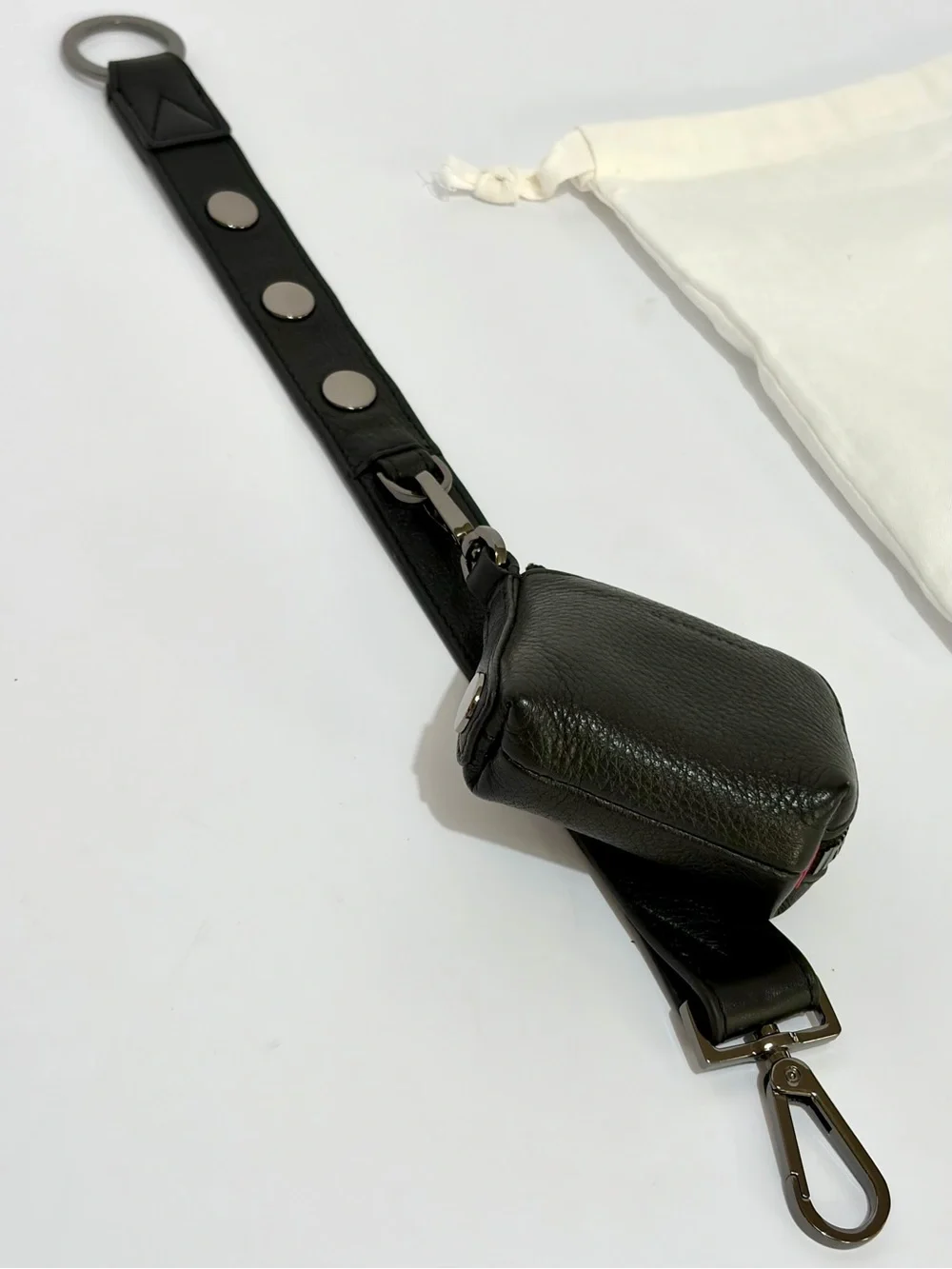 Hammitt Black Leather Edwards Strap Extender (Syd Pouch Attachment)